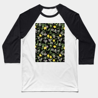 Lemon branches with blossoms and fruit Baseball T-Shirt